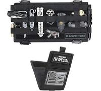 WYNEX Molle Visor Panel Organizer, Tactical Car Sun Visor Cover Molle Webbing Compatible Elastic Slots Vehicle Visor Storage Holder Pouch with 3 Elastic Strap Compatible F150 F550