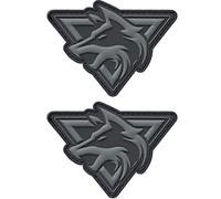 WYNEX Morale Patch of Wolf, Tactical Patch PVC Loop and Hook Patches 3D Morale Applique for Backpacks Caps Vest Tactical Gears -2 Pcs