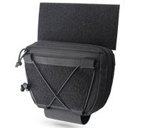 WYNEX Tactical Admin Drop Pouch Utility EDC Tool Pouches for Molle Carrier Vest Chest Rig Accessories Dangler Pouch with Hook Loop Panel