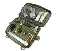 WYNEX Tactical Admin Molle Pouch, Medical EDC EMT Utility Bag Shell Design Attachment Pouches 1000D Nylon Hiking Belt Bags Waterproof