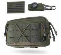 WYNEX Tactical Admin Pouch Molle, Utility EDC Bag, Dual-Purpose Organizer Dangler Drop Pouch (Range Green)