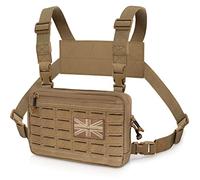 WYNEX Tactical Chest Rig Bag of Laser Cut Design, Molle Chest Pouch Utility Recon Kit Bags Tactical Chest Pack Bag