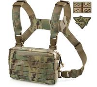 WYNEX Tactical Chest Rig Pack for Men, Running Chest Bag with Front Loop Recon Chest Rigs for Hunting Outdoor EDC