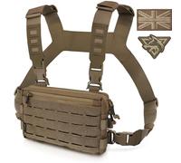 WYNEX Tactical Chest Rig Pack for Men, Running Chest Bag with Front Loop Recon Chest Rigs for Hunting Outdoor EDC