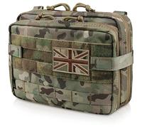 WYNEX Tactical Large Admin Pouch of Double Layer Design, Molle EDC EMT Utility Pouch with Map Sleeve Modular Tool Pouch Large Capacity Flag Patch Included