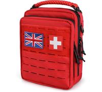 WYNEX Tactical Molle Admin Organizer, Utility EDC Modular Tool Pouch of Double Layer Design Medical EMT Attachment Bag Large Capacity with Elastic Webbing Insert Panel