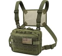 WYNEX Tactical Molle Admin Pouch or Laser Cut Design, Utility Pouches Molle Attachment Military Medical EMT Organizer with Map Pocket EDC EMT Pack IFAK Tool Holder Universal U.S.A Patch Included