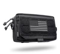 WYNEX Tactical Molle Admin Pouch,Tactical EDC Bag Utility Laser Cut EDC Tool Pouch Bag Annexes with American Flag