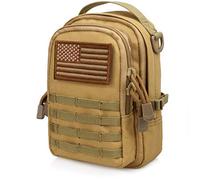 WYNEX Tactical Molle Small Pouch, EDC Utility Belt Phone Gadget Pouch IFAK Molle Attachment for Tactical Backpack Police Battle Duty Belt, Mini Replica Design of 3-Day Assault Backpack