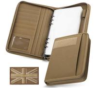 WYNEX Tactical Notebook Padfolio Ring Binder - Refillable 6-Ring A5 Binder, Zip Hardcover Notebook with 80 Pages, Water-Resistant Military Notebook Cover for Planners, Field, School, Business