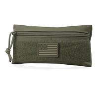 WYNEX Tactical Tool Zipper Pouch, Bag Insert EDC Organizer Utility Admin Storage Pocket Accessories Snack Pouch with Hook Backing for MK3 MK4 Chest Rig