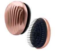 WYNK Portable Travel Hair Brush,Shell Shaped Detangling Brush for Women,Small Hair Brush for Thick Hair,Detangler Hair Brush Travel Hair(Champagne Gold)