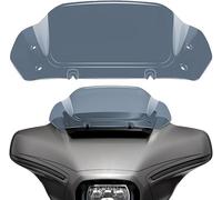 WYNMOTO 10" Smoke Wave Windshield Windscreen Wind Splitter Fit for Harley Davidson CVO Street Glide FLHXSE 2023-2024, Street Glide FLHX 2024-up (Smoke)