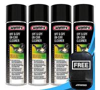 Wynn's 4 x 500ml Petrol and Diesel Particulate Filter Regenerator Wynns DPF & GPF On-Car Cleaner Spray with 4TRESS Non Slip Car Dash Mat (4T-4x-29079)