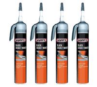 Wynns 4X Wynn's Black Gasket Maker Rtv Silicone Oil Resistant Power Can Filler 200Ml