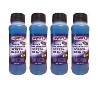 WYNNS Screen Wash Concentrate Windscreen Cleaner Lemon Scent 4x250ml