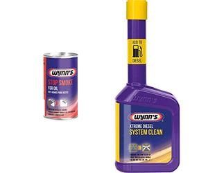 Wynn's Stop Smoke For Oil Additive For Reducing Petrol & Diesel Engine Exhaust Emissions & Wynn's WY12264 Extreme Diesel System Fuel Injector Cleaner Engine Additive Treatment 325ml