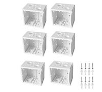 WYNOTT 6 Pcs 1 Inch Blind Brackets, Mounting Bracket for High Profile Blinds Window, White Color Window Blinds Headrail Bracket