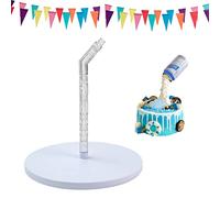 wynott Anti Gravity Cake Stand Pouring Cake Kit Cake Support Structure Frame White Plastic Cake Stand Reusable Hanging Decorative Cake Stand for Unique Cakes Birthday Wedding Baby Shower Party
