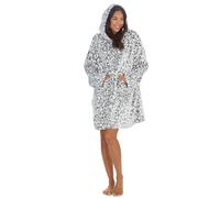 Wynsors Animal Oversized Hoo Adults Snow Leopard, Black, 1
