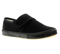 Wynsors Boys Black Touch Fasten School Pumps, Size: 10