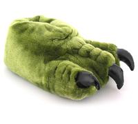 Wynsors Boys Green & Black Claw Detail Slippers, Size: 4