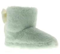 Wynsors Charlotte Girls Full Slippers Green 7 Child UK
