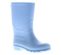 Wynsors Kids Plain Wellington Boots - Lightweight PVC Rain Boots for Forest School, Nursery & Outdoor Play - Boys Girls Unisex Wellies with Comfort Sock - Black Blue Navy Pink Blue 2 UK