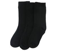 Wynsors Kids Black Cotton Rich Socks, Size: 1