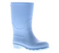 Wynsors Kids Plain Wellington Boots - Lightweight PVC Rain Boots for Forest School, Nursery & Outdoor Play - Boys Girls Unisex Wellies with Comfort Sock - Black Blue Navy Pink Blue 12 Child UK