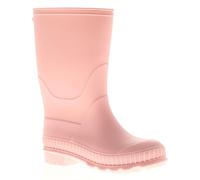 Wynsors Kids Plain Wellington Boots - Lightweight PVC Rain Boots for Forest School, Nursery & Outdoor Play - Boys Girls Unisex Wellies with Comfort Sock - Black Blue Navy Pink Pink 13 Child UK