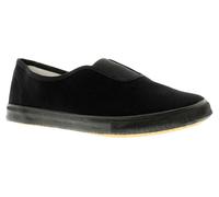 Wynsors Gusset Boys Black School Pumps, Size: 6