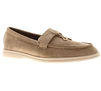 Wynsors Panther Womens Flat Shoes Taupe, Grey, 7