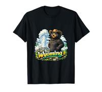 Wyoming Bear Geyser Mountain Nature Adventure T-Shirt