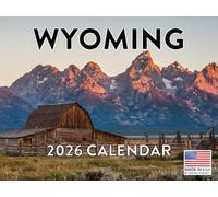 Wyoming Calendar 2026 Monthly Wall Calender 12 Month | American Made In The USA