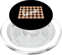 Wyoming Checkered Home State Outline Graphic PopSockets PopGrip for MagSafe