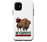 Wyoming Cowboy State Buffalo Vintage Tee Design Case for iPhone 11