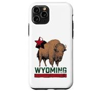 Wyoming Cowboy State Buffalo Vintage Tee Design Case for iPhone 11 Pro