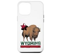 Wyoming Cowboy State Buffalo Vintage Tee Design Case for iPhone 12 Pro Max