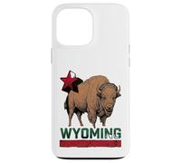 Wyoming Cowboy State Buffalo Vintage Tee Design Case for iPhone 13 Pro Max
