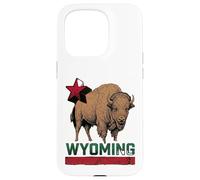 Wyoming Cowboy State Buffalo Vintage Tee Design Case for iPhone 15 Pro