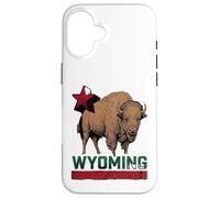 Wyoming Cowboy State Buffalo Vintage Tee Design Case for iPhone 16