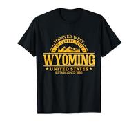 Wyoming Cowboy State Forever West Est 1890 Mountain Souvenir T-Shirt