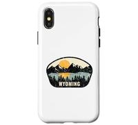 Wyoming Design, WY Vacation Souvenir Case for iPhone X/XS