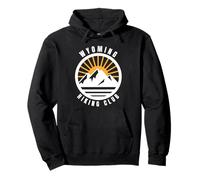 Wyoming Hiking, WY Outdoor Hiker Pullover Hoodie