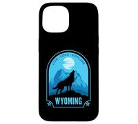 Wyoming Howling Wolf Design Case for iPhone 15