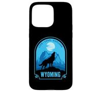 Wyoming Howling Wolf Design Case for iPhone 15 Pro Max