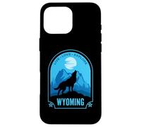 Wyoming Howling Wolf Design Case for iPhone 16 Pro Max