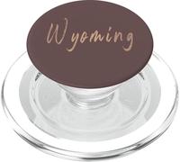 Wyoming Michigan Vintage elegant design PopSockets PopGrip for MagSafe
