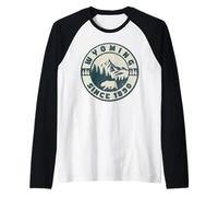 Wyoming Raglan Baseball Tee